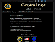 Tablet Screenshot of gentrylane.com